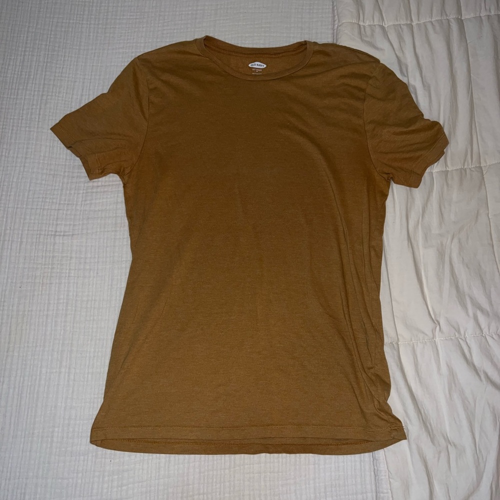 Guys mustard yellow tshirt